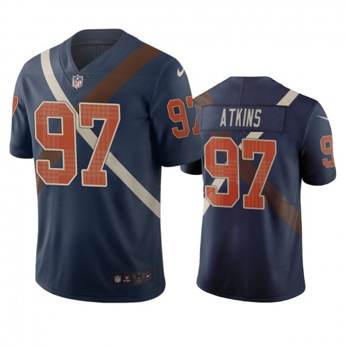 Cincinnati Cincinnati Bengals #97 Geno Atkins Navy Vapor Limited City Edition NFL Jersey