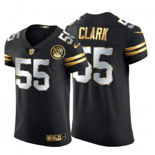 Kansas City Chiefs #55 Frank Clark Men’s Nike Black Edition Vapor Untouchable Elite NFL Jersey