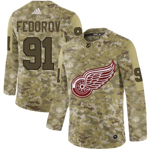 Sergei Fedorov Detroit Red Wings CCM Authentic Throwback 75TH Jersey (White)