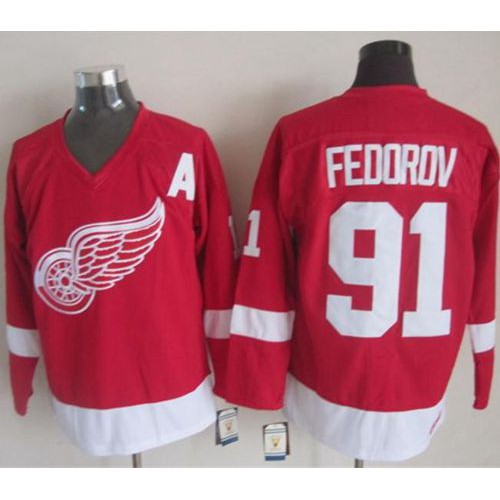 Sergei Fedorov Detroit Red Wings CCM Authentic Winter Classic Throwback  Jersey (White)