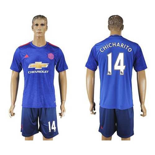 Manchester United #14 Chicharito Away Soccer Club Jersey