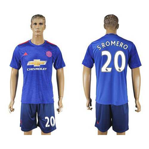 Manchester United #20 Sromero Away Soccer Club Jersey
