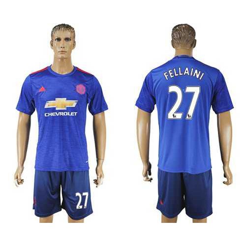 Manchester United #27 Fellaini Away Soccer Club Jersey