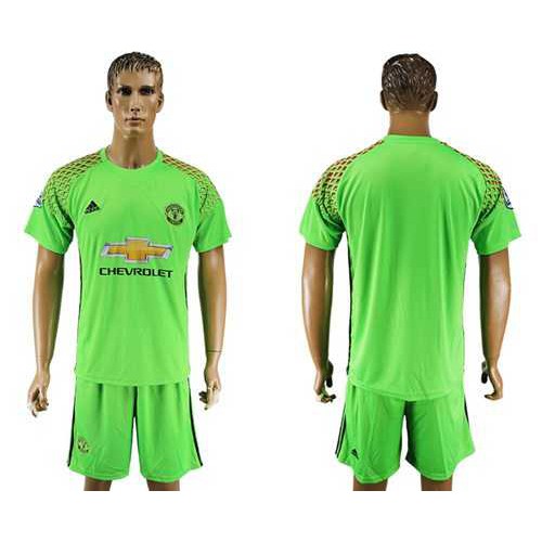 Manchester United Blank Green Soccer Club Jersey