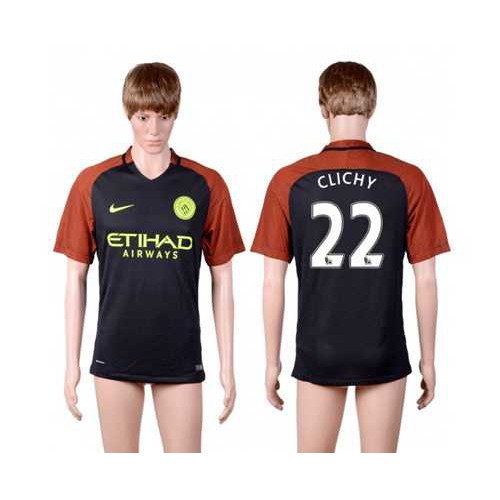 Manchester City #22 Clichy Away Soccer Club Jersey