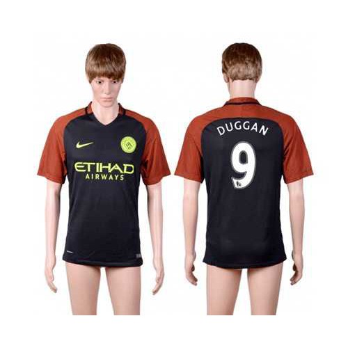 Manchester City #9 Duggan Away Soccer Club Jersey