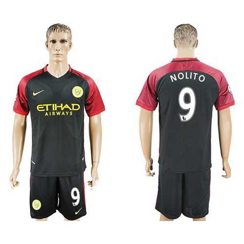Manchester City #9 Nolito Away Soccer Club Jersey