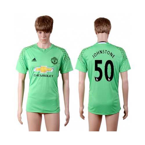 Manchester United #50 Johnstone Green Soccer Club Jersey