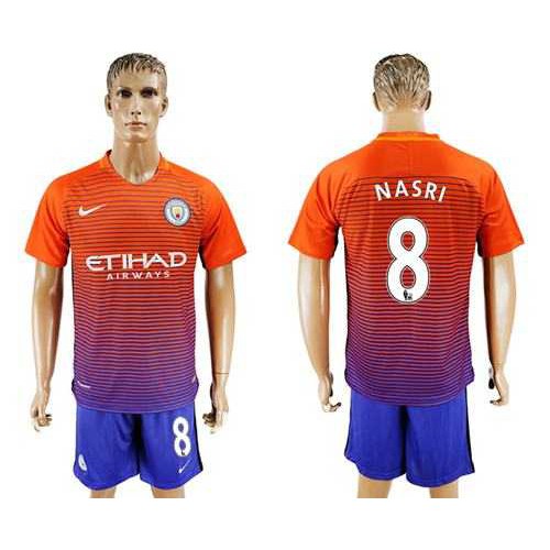 Manchester City #8 Nasri Sec Away Soccer Club Jersey