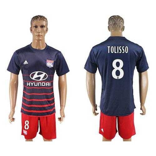 Lyon #8 Tolisso Away Soccer Club Jersey