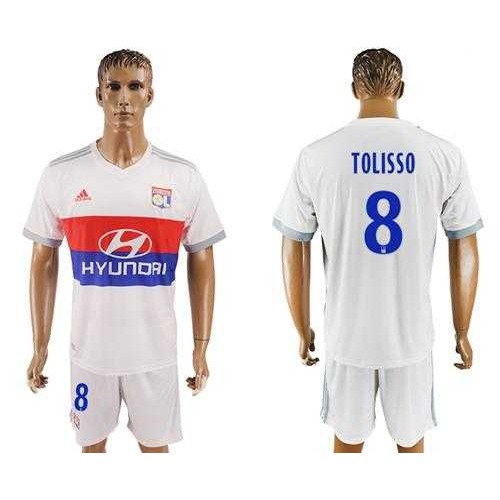 Lyon #8 Tolisso Home Soccer Club Jersey