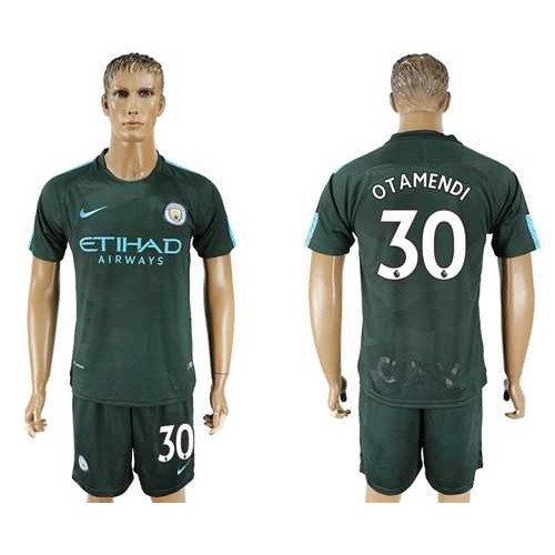 Manchester City #30 Otamendi Sec Away Soccer Club Jersey