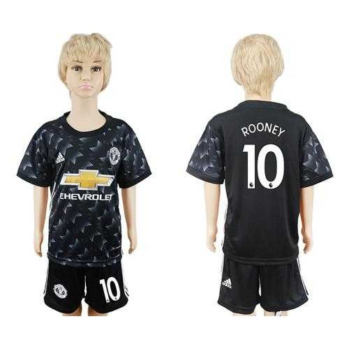 Manchester United #10 Rooney Away Kid Soccer Club Jersey