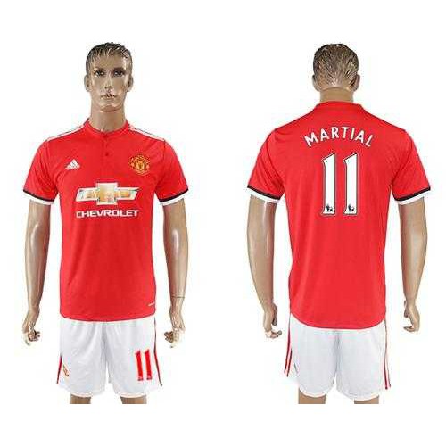 Manchester United #11 Martial Home Soccer Club Jersey