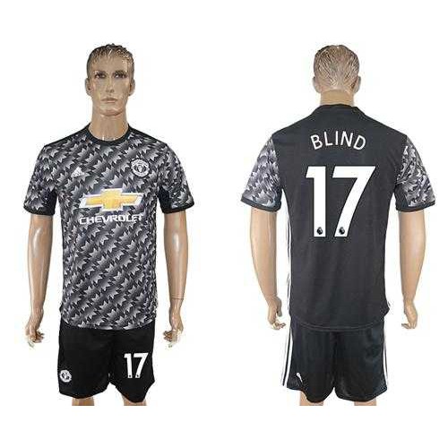 Manchester United #17 Blind Black Soccer Club Jersey