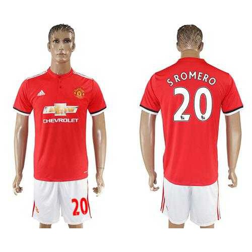 Manchester United #20 S.Romero Red Home Soccer Club Jersey