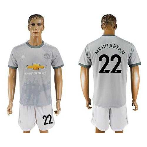 Manchester United #22 Mkhitaryan Sec Away Soccer Club Jersey