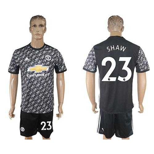 Manchester United #23 Shaw Black Soccer Club Jersey