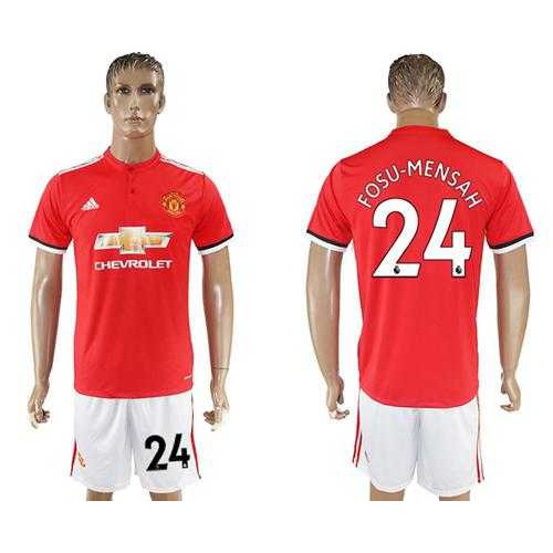Manchester United #24 Fosu-Mensah Red Home Soccer Club Jersey