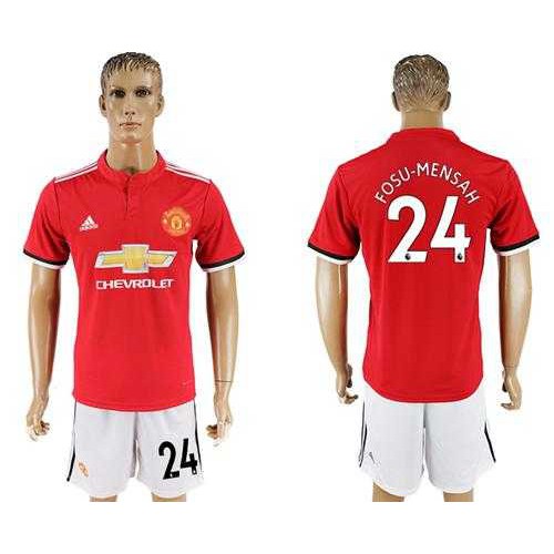 Manchester United #24 Fosu-Mensah Red Home Soccer Club Jersey