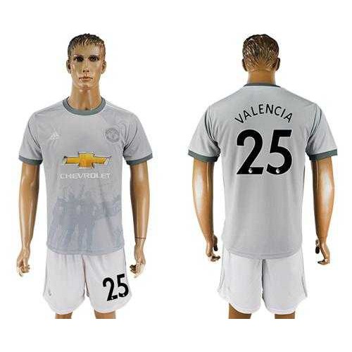 Manchester United #25 Valencia Sec Away Soccer Club Jersey