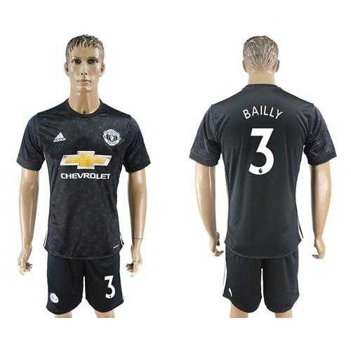 Manchester United #3 Bailly Away Soccer Club Jersey