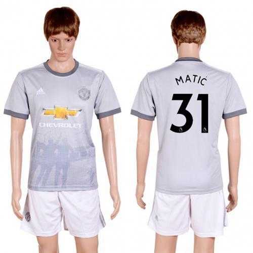 Manchester United #31 Matic Sec Away Soccer Club Jersey