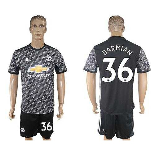 Manchester United #36 Darmian Black Soccer Club Jersey