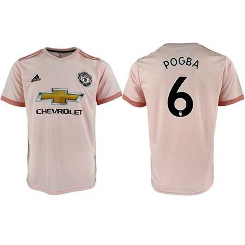 Manchester United #6 Pogba Away Soccer Club Jersey
