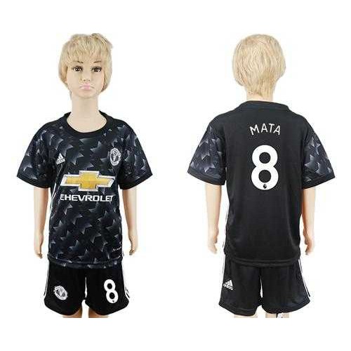 Manchester United #8 Mata Away Kid Soccer Club Jersey