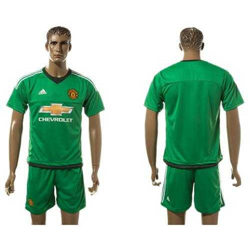 Manchester United Blank Green Goalkeeper Soccer Club Jersey