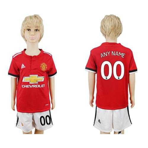 Manchester United Personalized Home Kid Soccer Club Jersey
