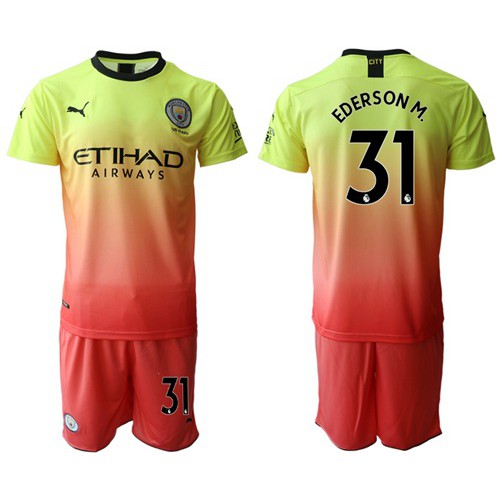Manchester City #31 Ederson M. Away Soccer Club Jersey