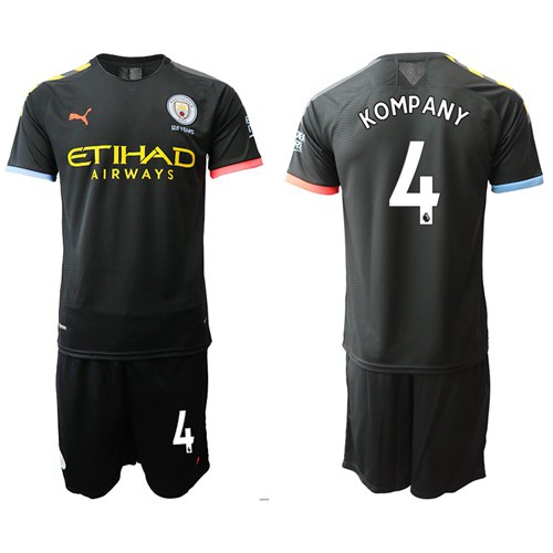 Manchester City #4 Kompany Away Soccer Club Jersey