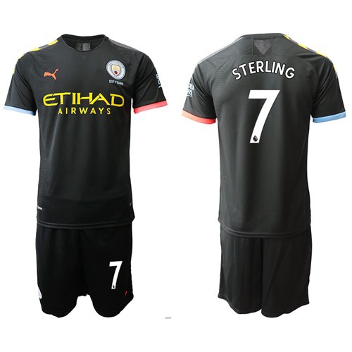 Manchester City #7 Sterling Away Soccer Club Jersey