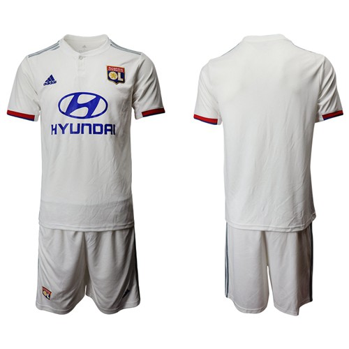 Lyon Blank Home Soccer Club Jersey