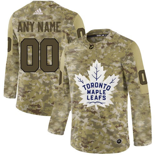 Men’s Adidas Maple Leafs Personalized Camo Authentic NHL Jersey