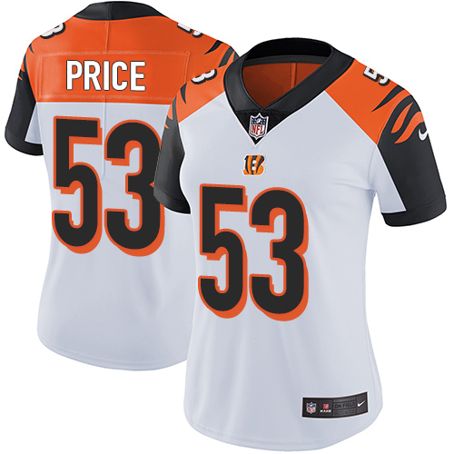 Nike Cincinnati Bengals #53 Billy Price White Women’s Stitched NFL Vapor Untouchable Limited Jersey