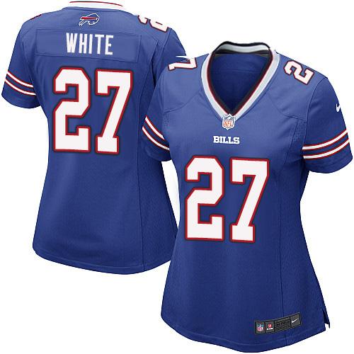 Nike Buffalo Bills #27 Tre’Davious White Royal Blue Team Color Women’s Stitched NFL Elite Jersey
