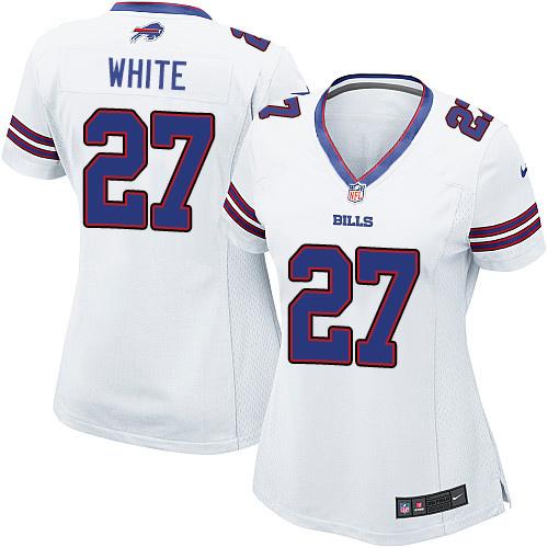 Nike Buffalo Bills #27 Tre’Davious White White Women’s Stitched NFL Elite Jersey