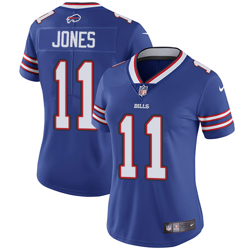 Nike Buffalo Bills #11 Zay Jones Royal Blue Team Color Women’s Stitched NFL Vapor Untouchable Limited Jersey