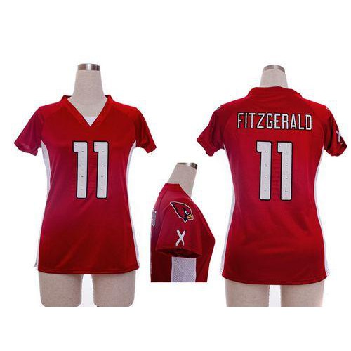 Nike Arizona Cardinals #11 Larry Fitzgerald Red Team Color Draft Him Name & Number Top Women’s Stitched NFL Elite Jersey