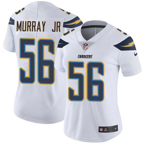 Nike Los Angeles Chargers #56 Kenneth Murray Jr White Women’s Stitched NFL Vapor Untouchable Limited Jersey