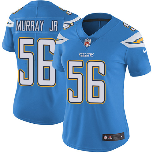 Nike Los Angeles Chargers #56 Kenneth Murray Jr Electric Blue Alternate Women’s Stitched NFL Vapor Untouchable Limited Jersey