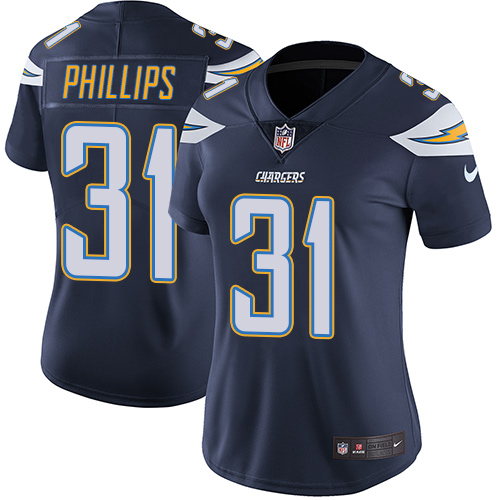 Nike Los Angeles Chargers #31 Adrian Phillips Navy Blue Team Color Women’s Stitched NFL Vapor Untouchable Limited Jersey
