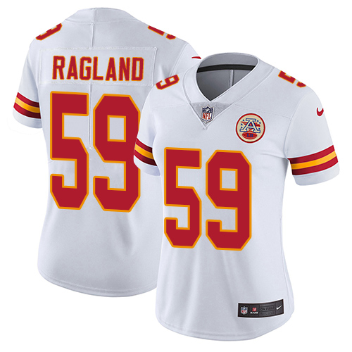 Nike Kansas City Chiefs #59 Reggie Ragland White Women’s Stitched NFL Vapor Untouchable Limited Jersey