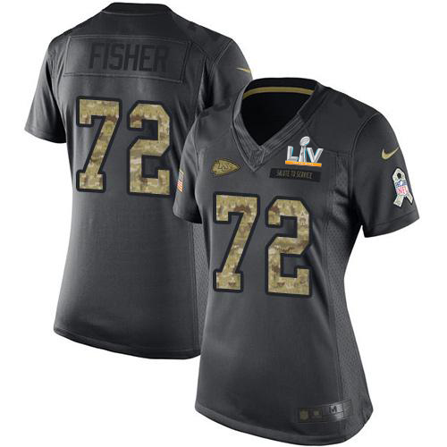 Nike Kansas City Chiefs No72 Eric Fisher Green Men's Stitched NFL Limited Salute To Service Tank Top Jersey