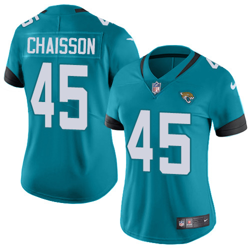 Nike Jacksonville Jaguars #45 K’Lavon Chaisson Teal Green Alternate Women’s Stitched NFL Vapor Untouchable Limited Jersey