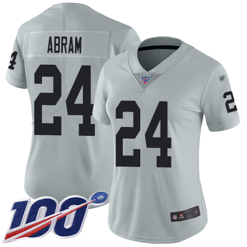 Nike Las Vegas Raiders No24 Johnathan Abram Camo Women's Stitched NFL Limited Rush Realtree Jersey