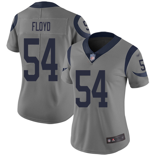 Nike Los Angeles Rams #54 Leonard Floyd Gray Women’s Stitched NFL Limited Inverted Legend Jersey